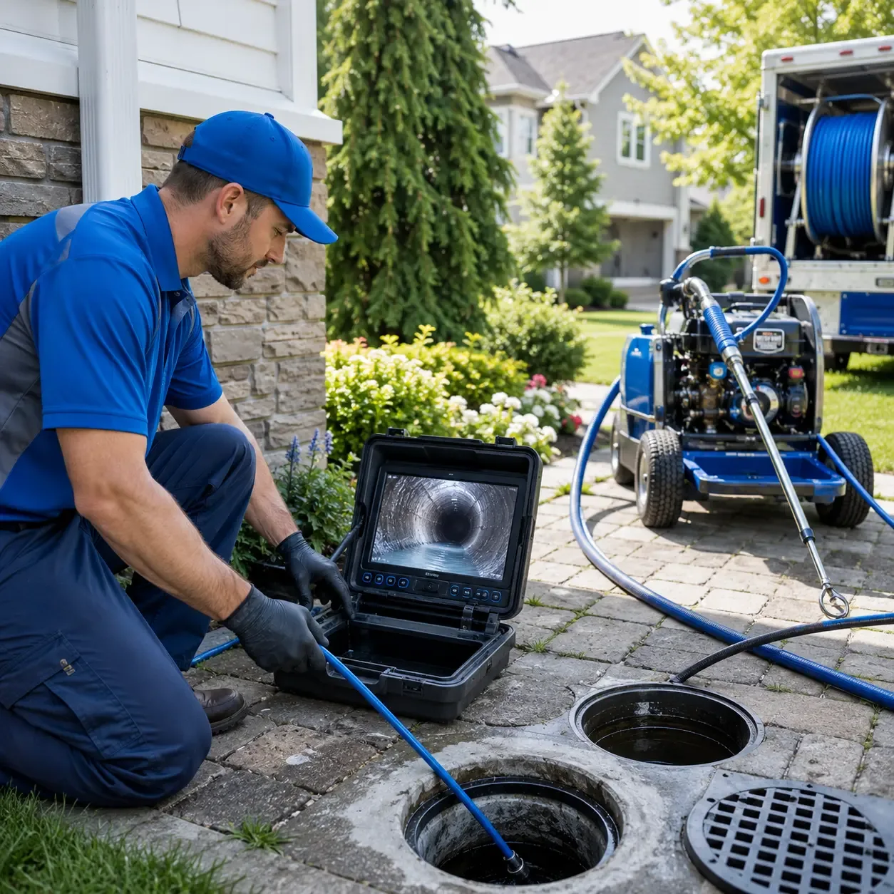 Outdoor drain cleaning professionals serving Bath, ME